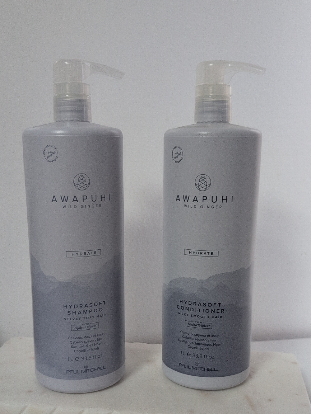 Awapuhi Wild Ginger Hydrasoft Shampoo & Conditioner - Light Gray